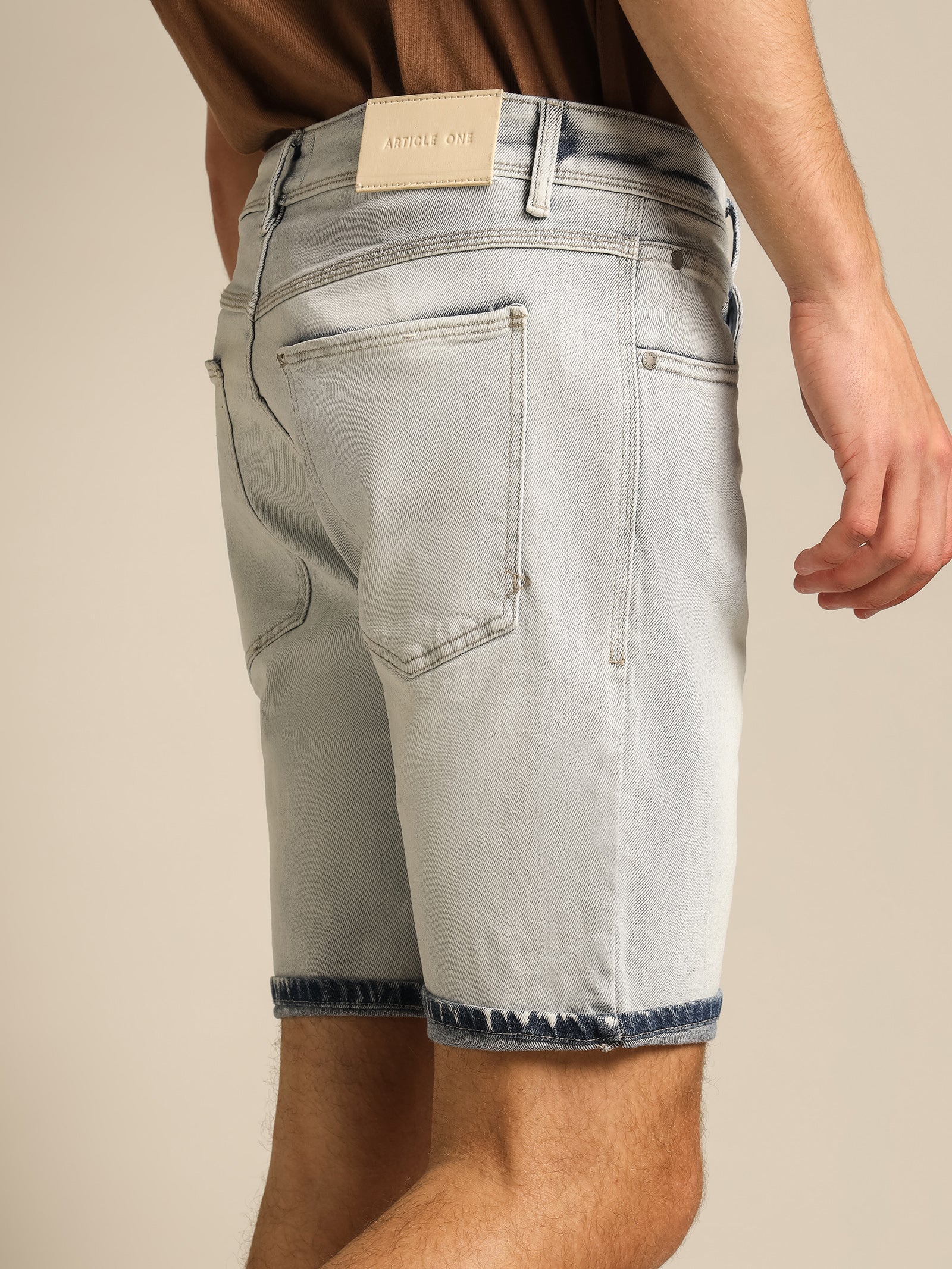 Zane Skinny Denim Short - Image 6