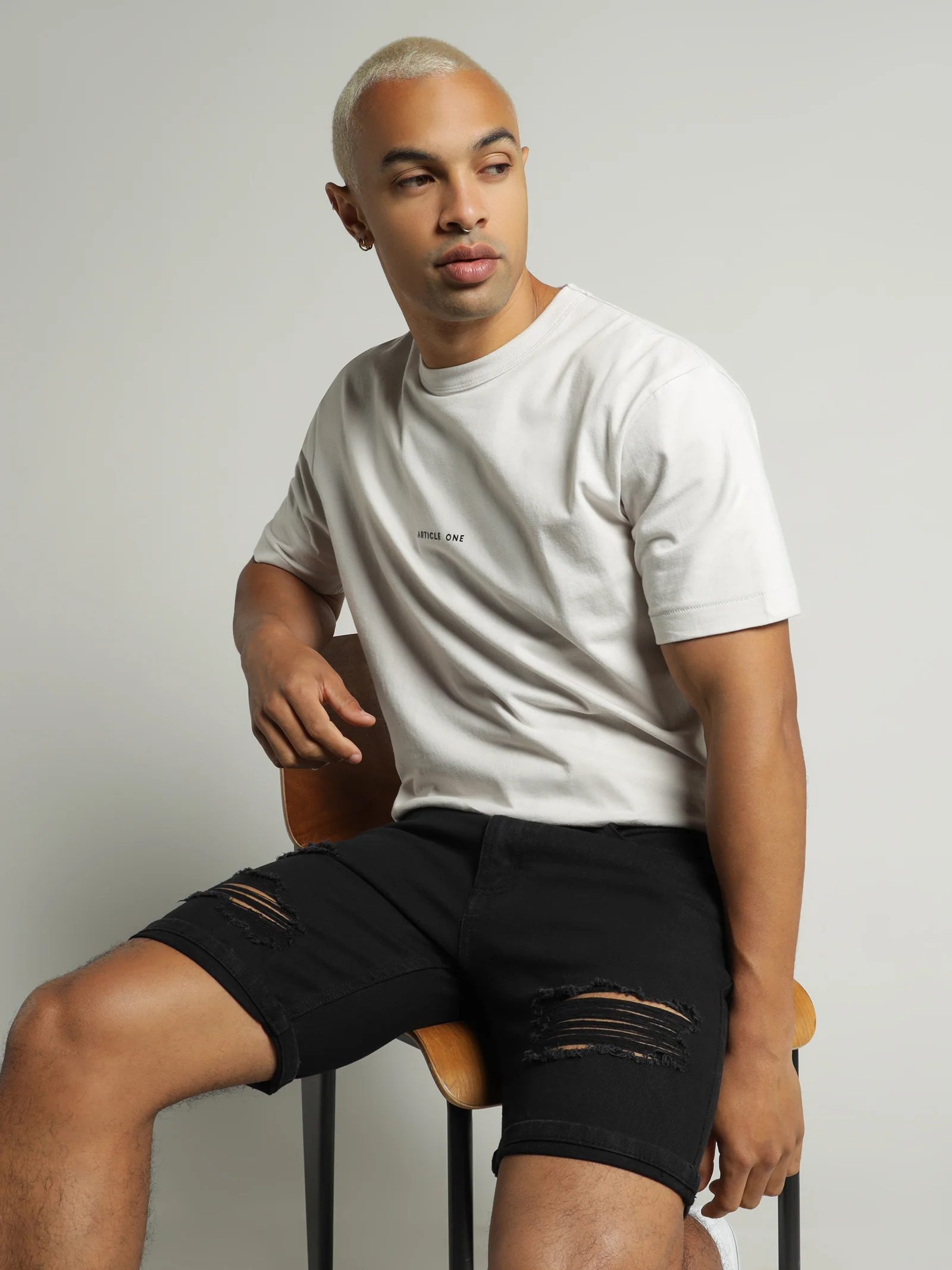 Zane Skinny Denim Short - Image 2