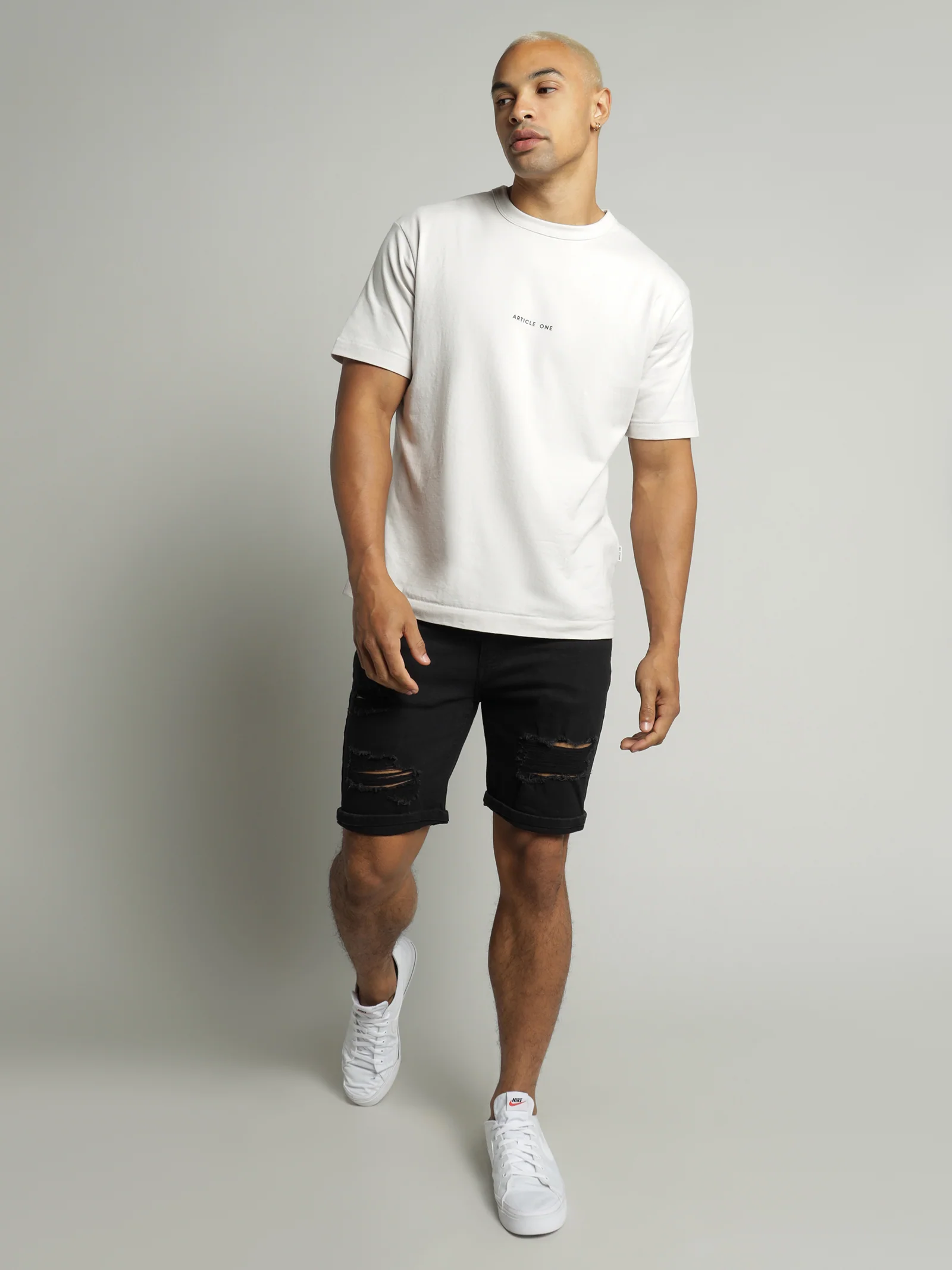 Zane Skinny Denim Short - Image 5