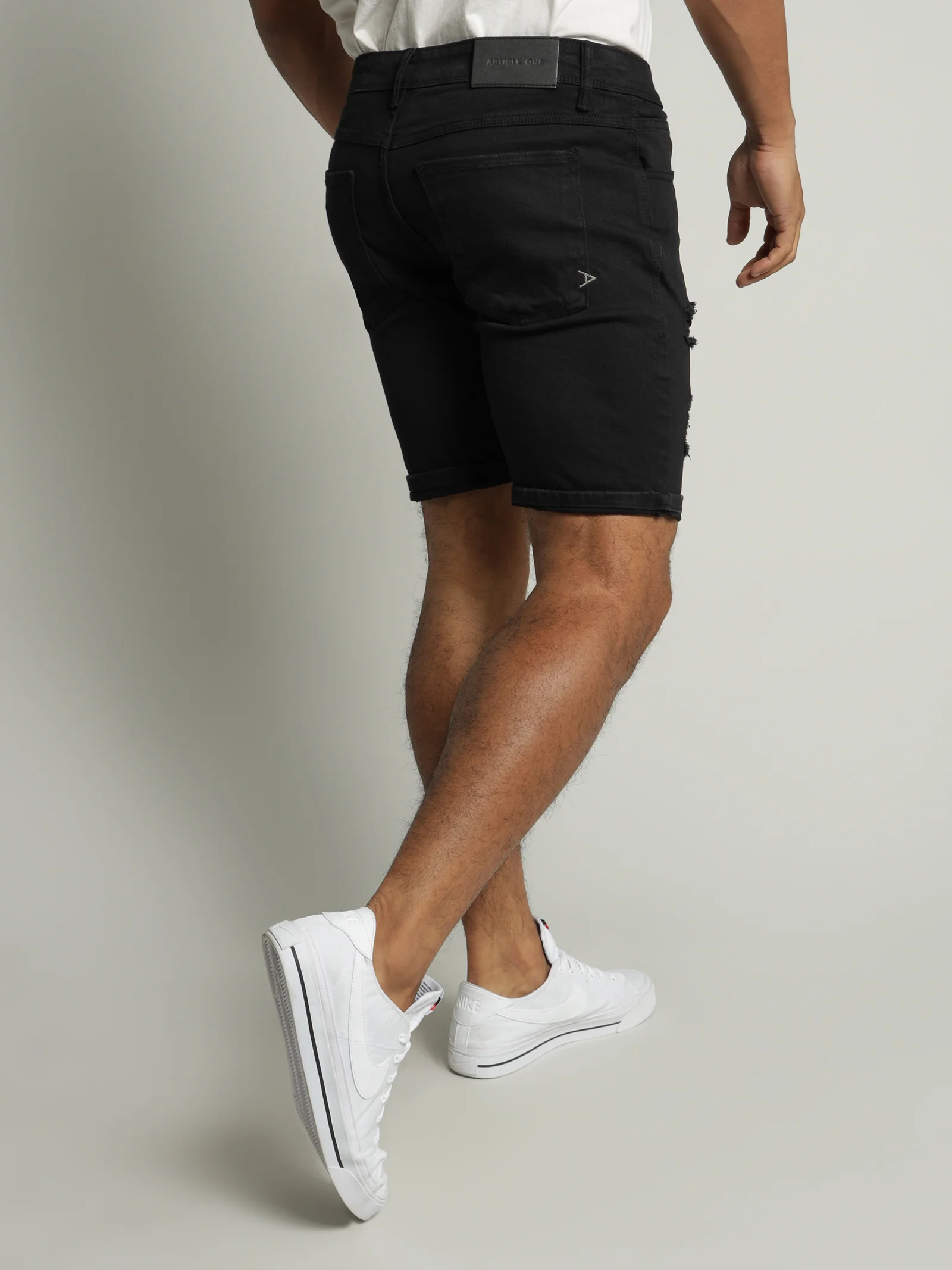 Zane Skinny Denim Short - Image 6