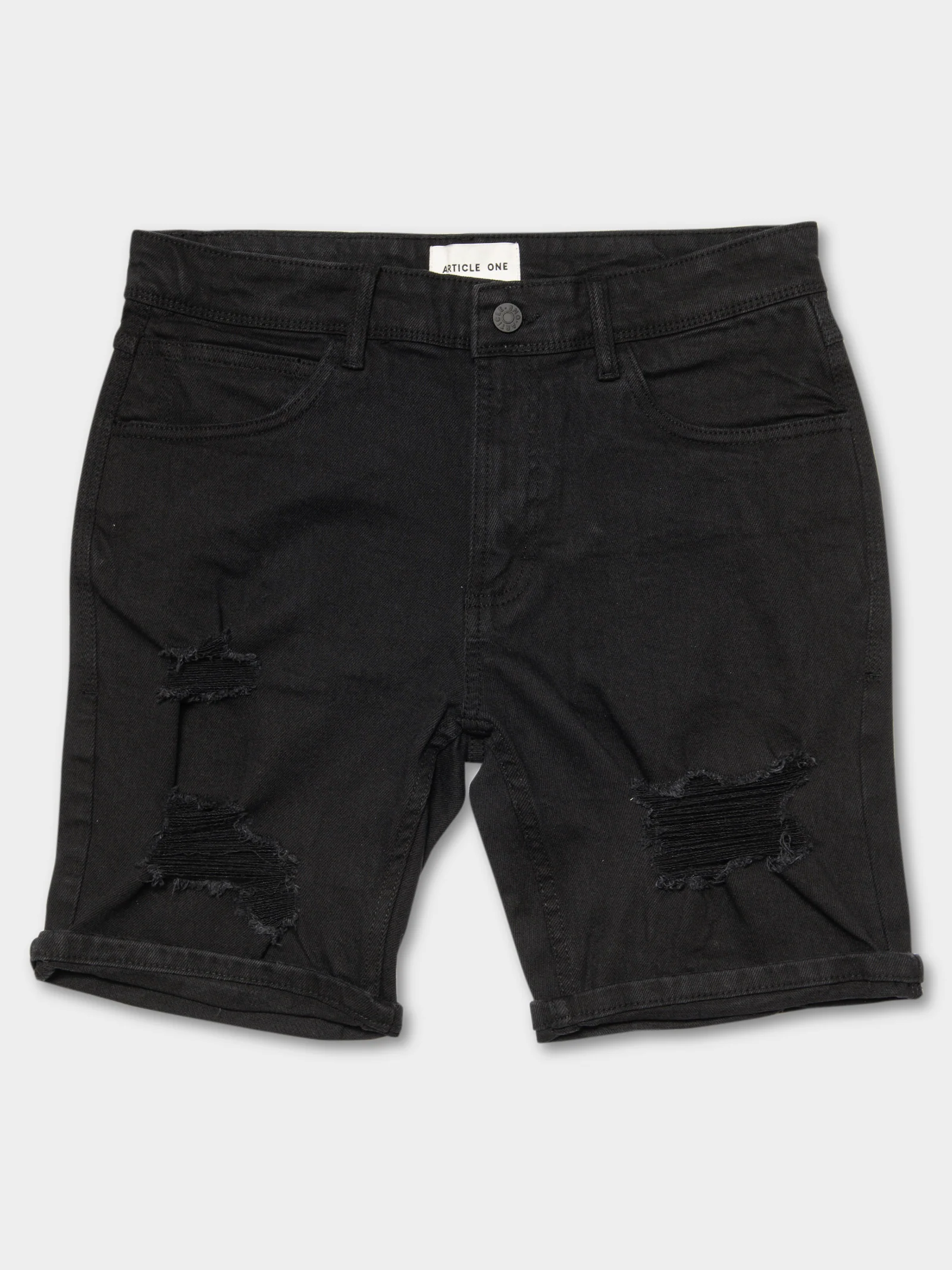 Zane Skinny Denim Short - Image 7