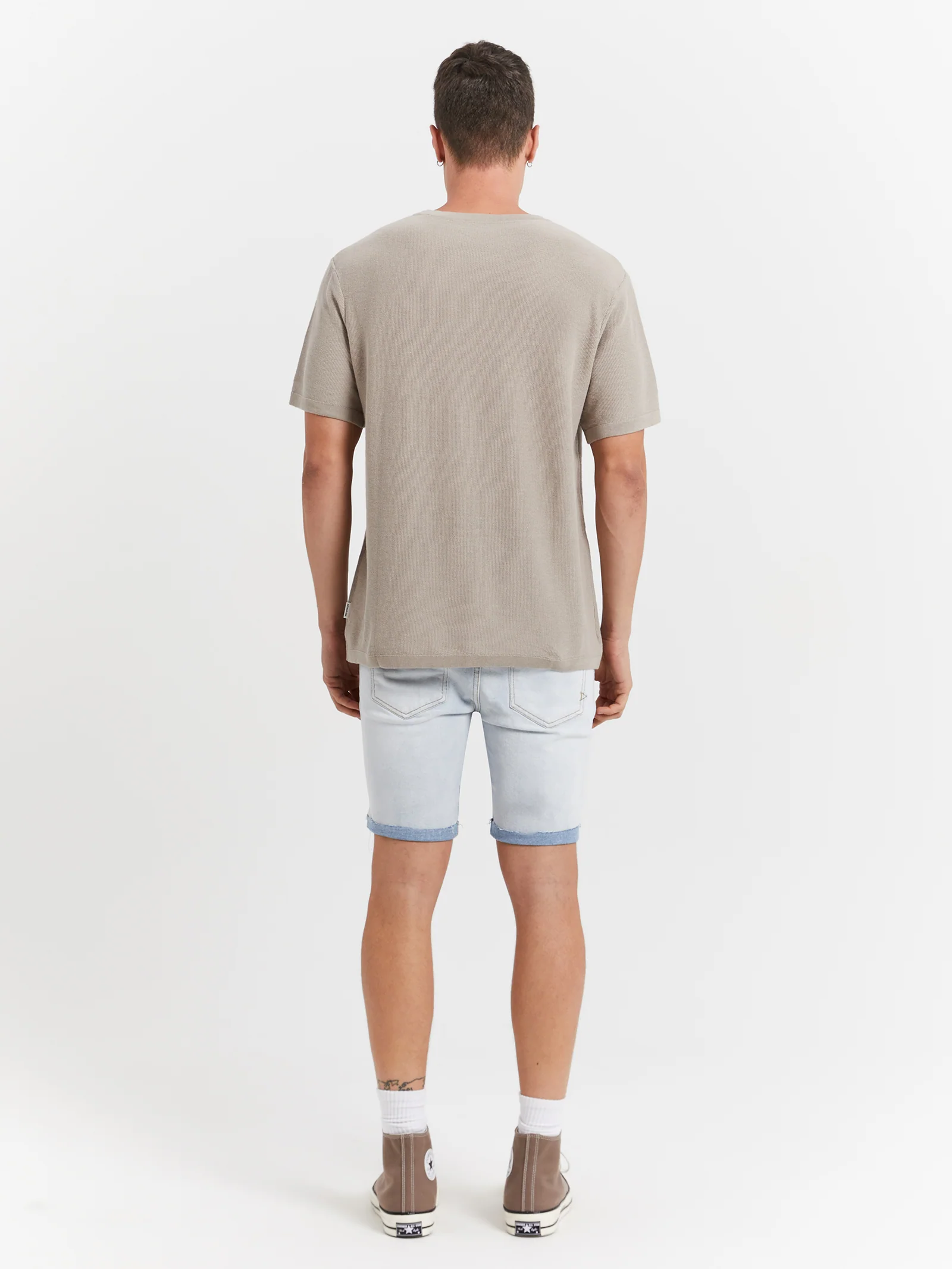 Zane Skinny Denim Shorts - Image 5