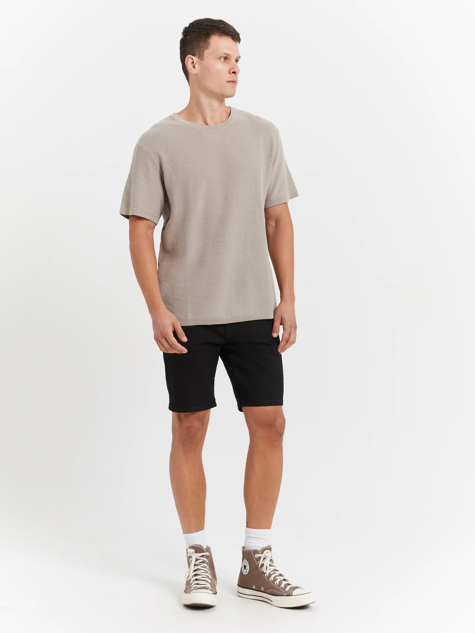 Zane Skinny Denim Shorts - Image 2