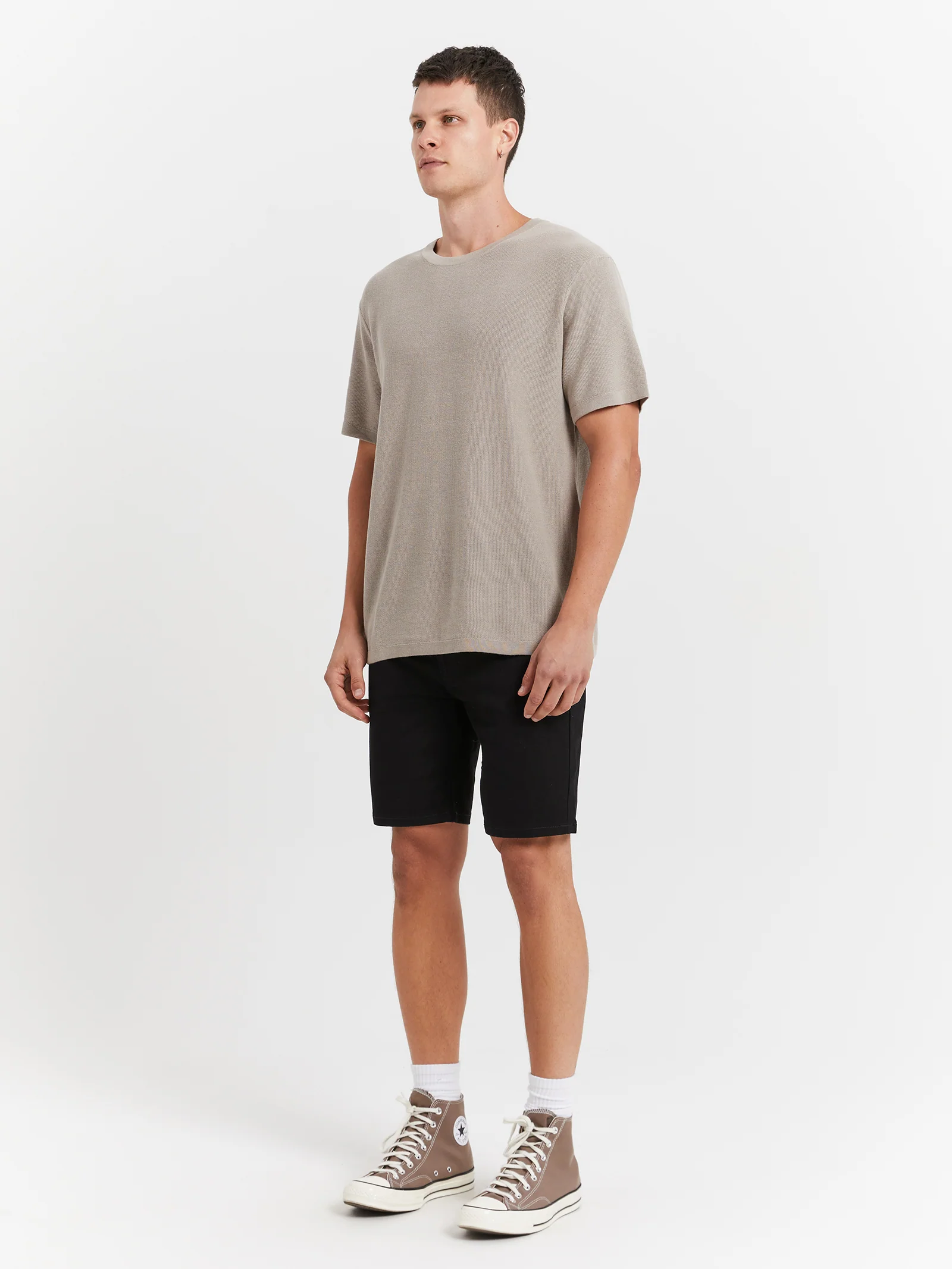 Zane Skinny Denim Shorts - Image 4