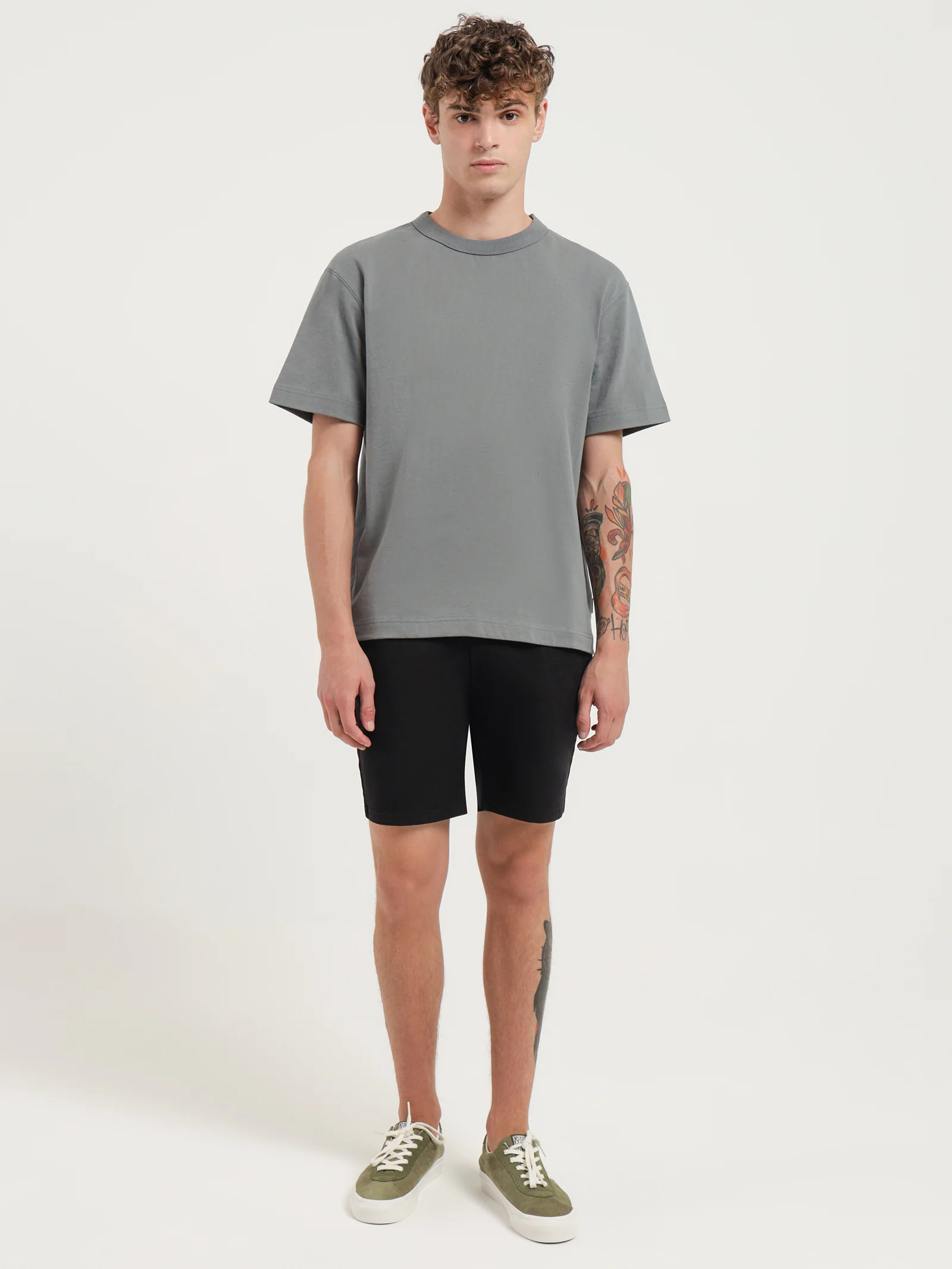 Zane Skinny Denim Shorts - Image 3