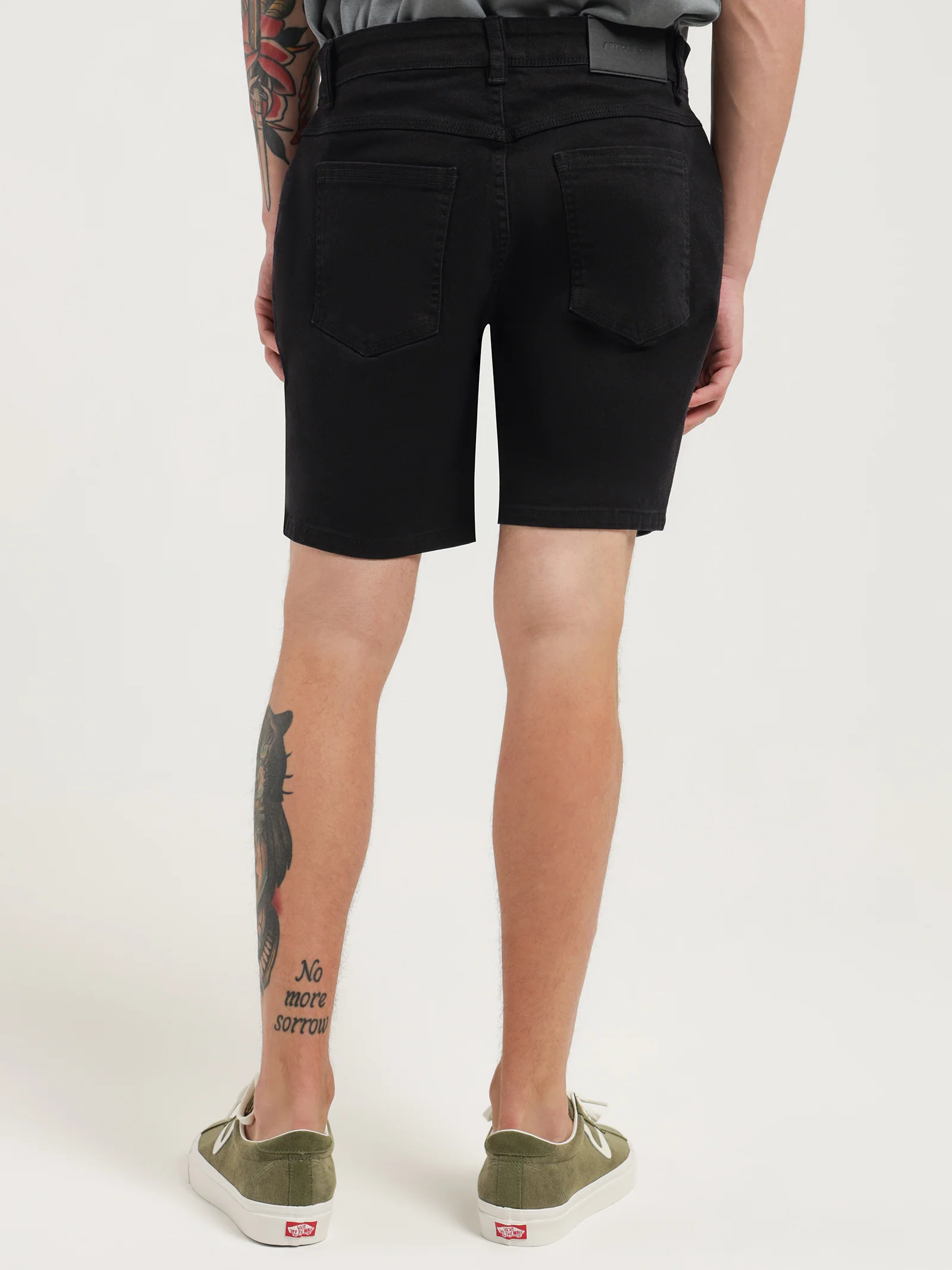 Zane Skinny Denim Shorts - Image 5