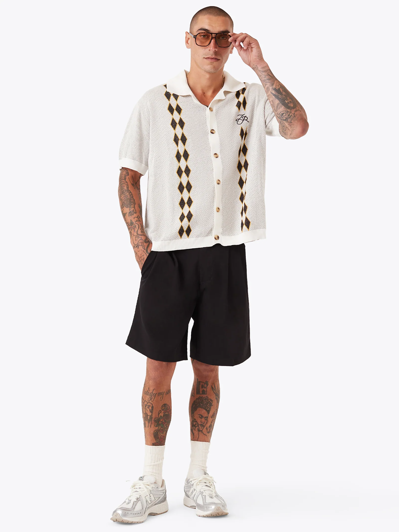 Diamond Bowling Knit Shirt - Image 2