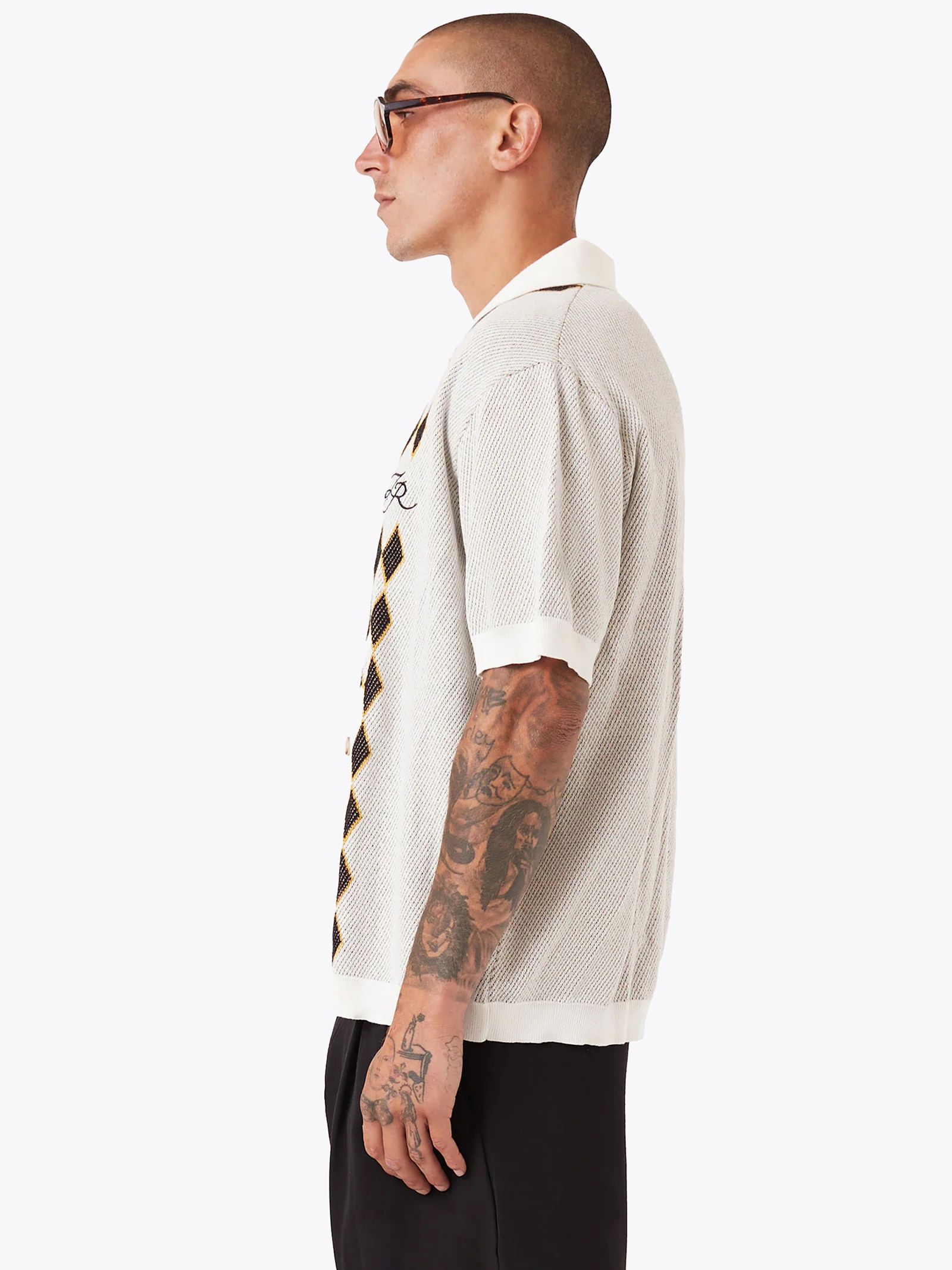 Diamond Bowling Knit Shirt - Image 3