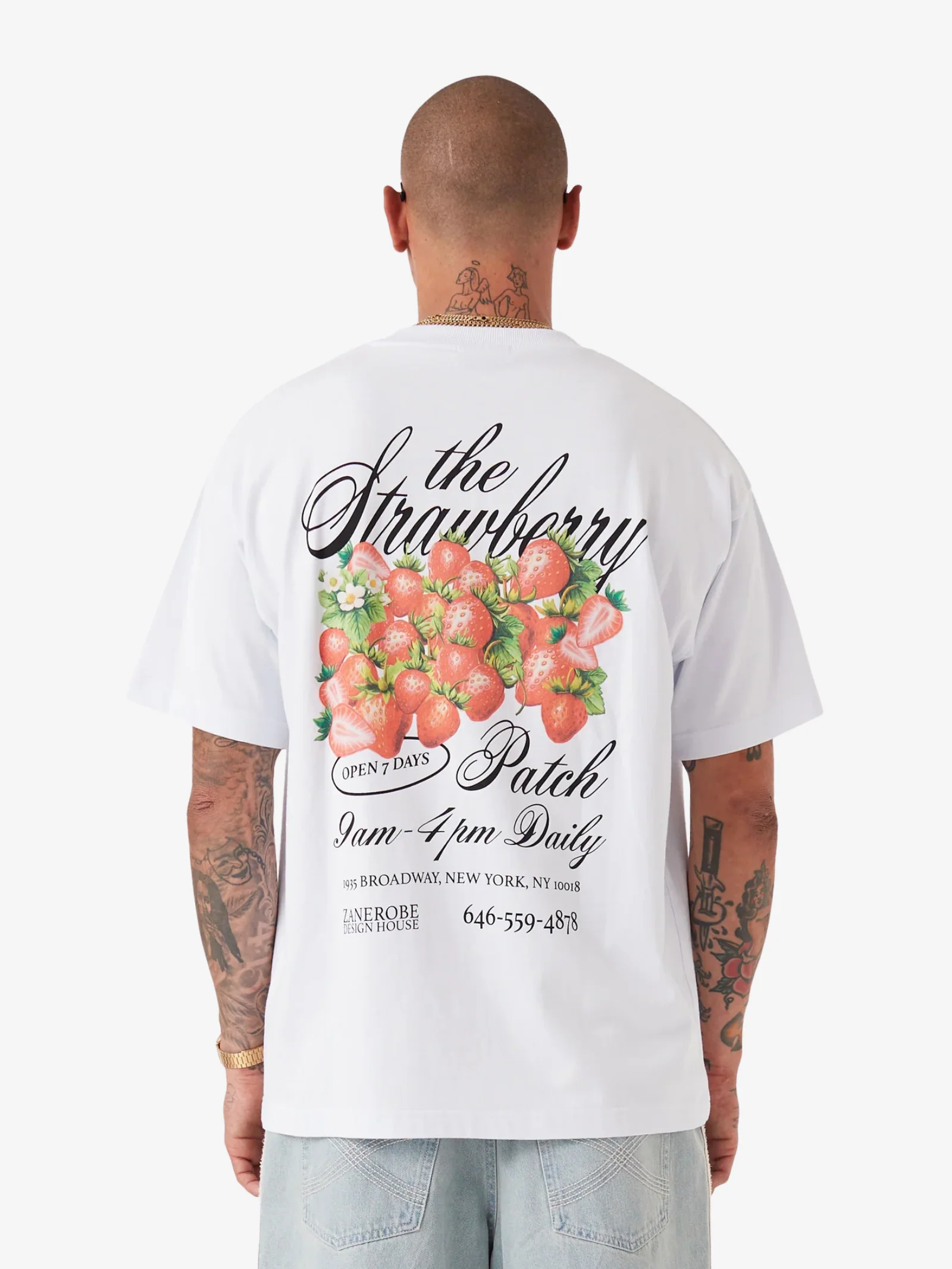 Strawberry Box T - White - Image 4