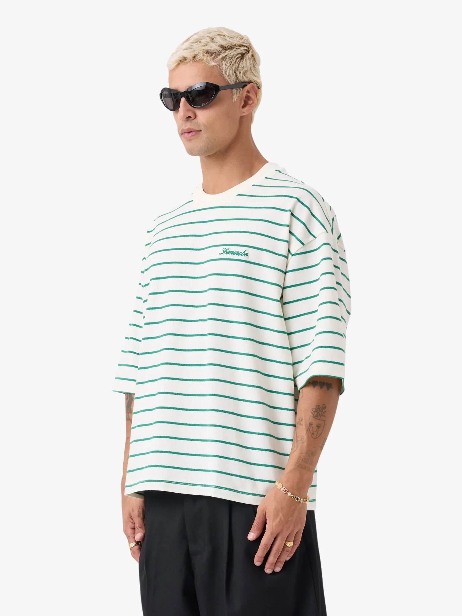 Stripe Crop Flow Tee - Image 4