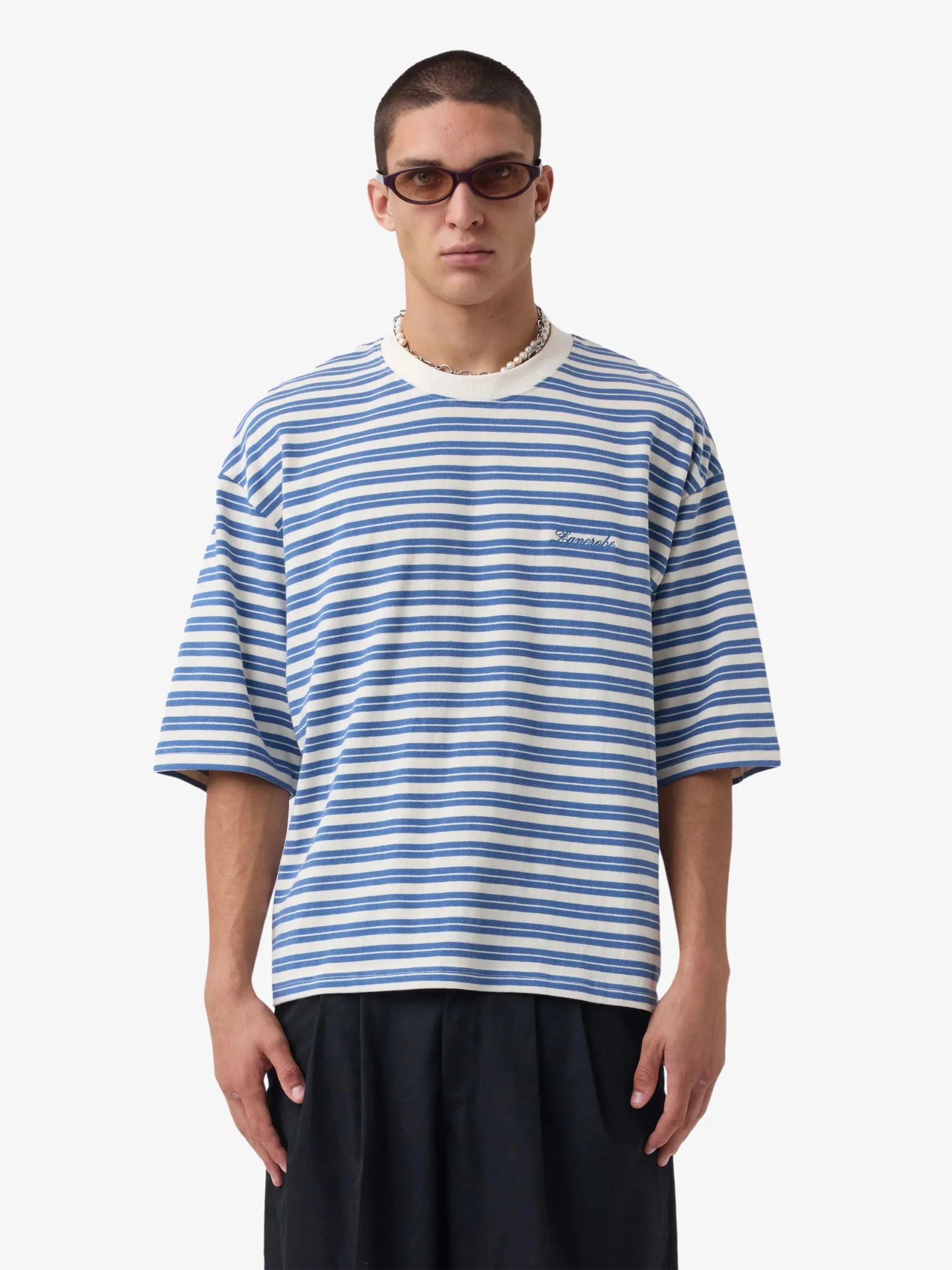 Stripe Flow Crop Tee