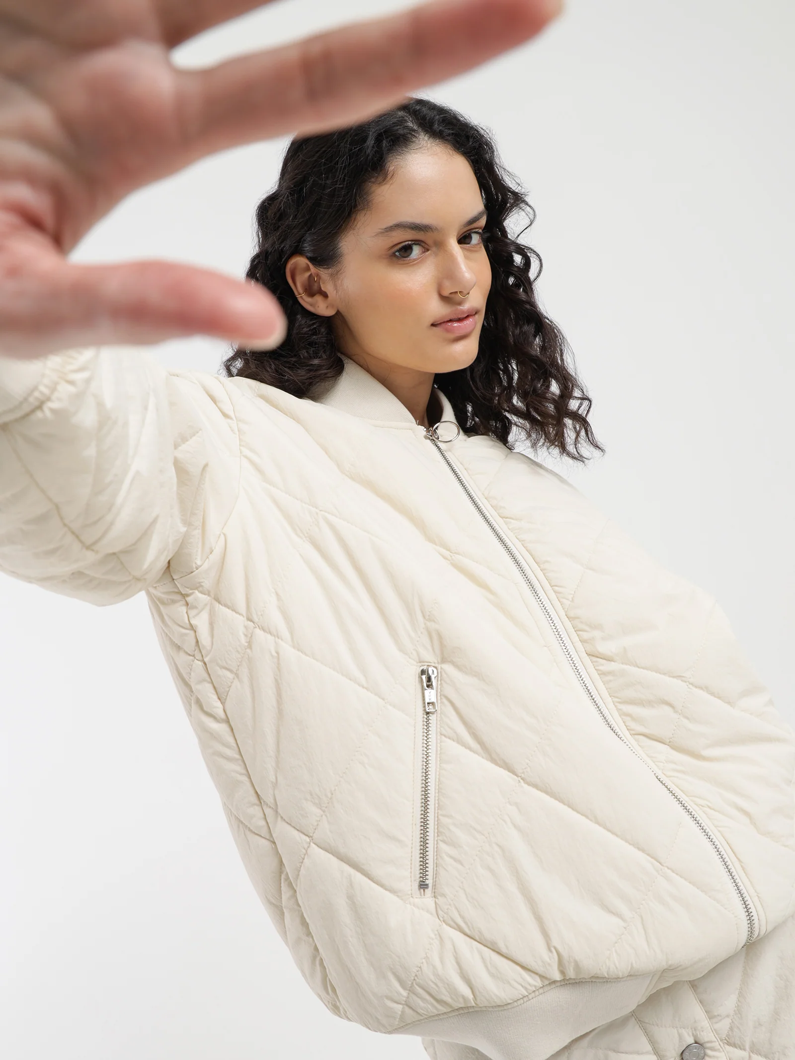 Zara Quilted Bomber - Image 4