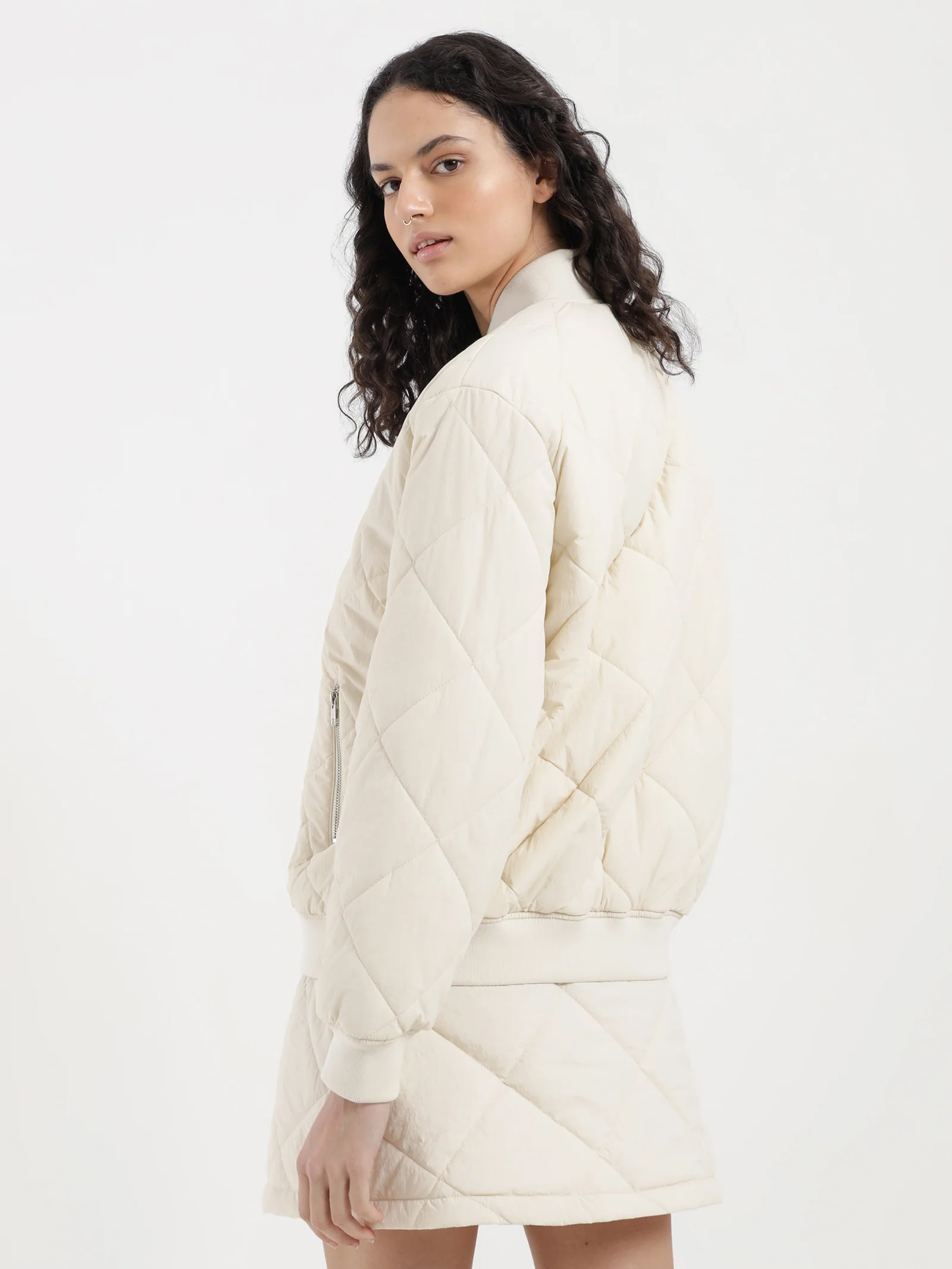 Zara Quilted Bomber - Image 5