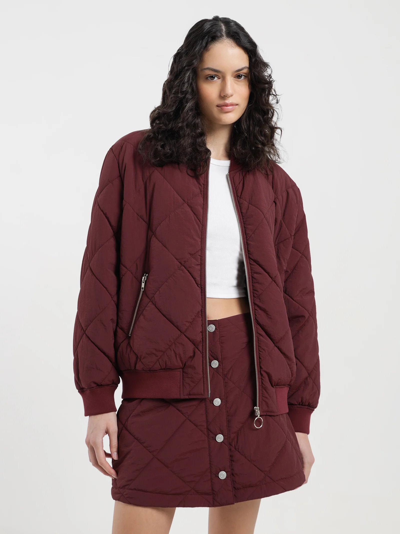 Zara Quilted Bomber