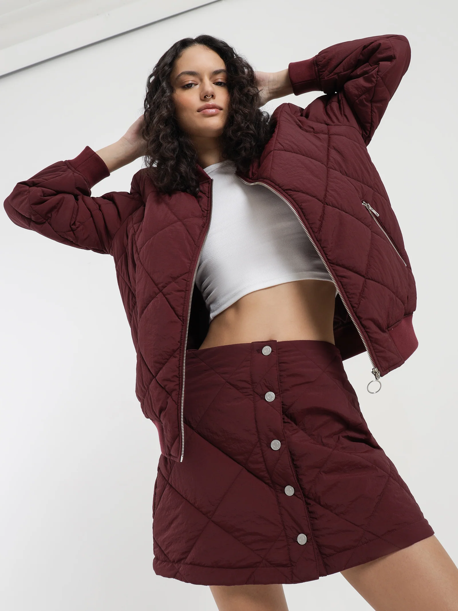 Zara Quilted Bomber - Image 2