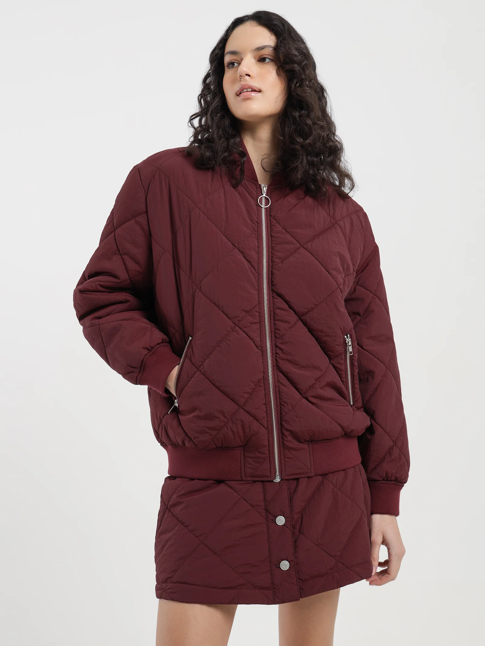 Zara Quilted Bomber - Image 5
