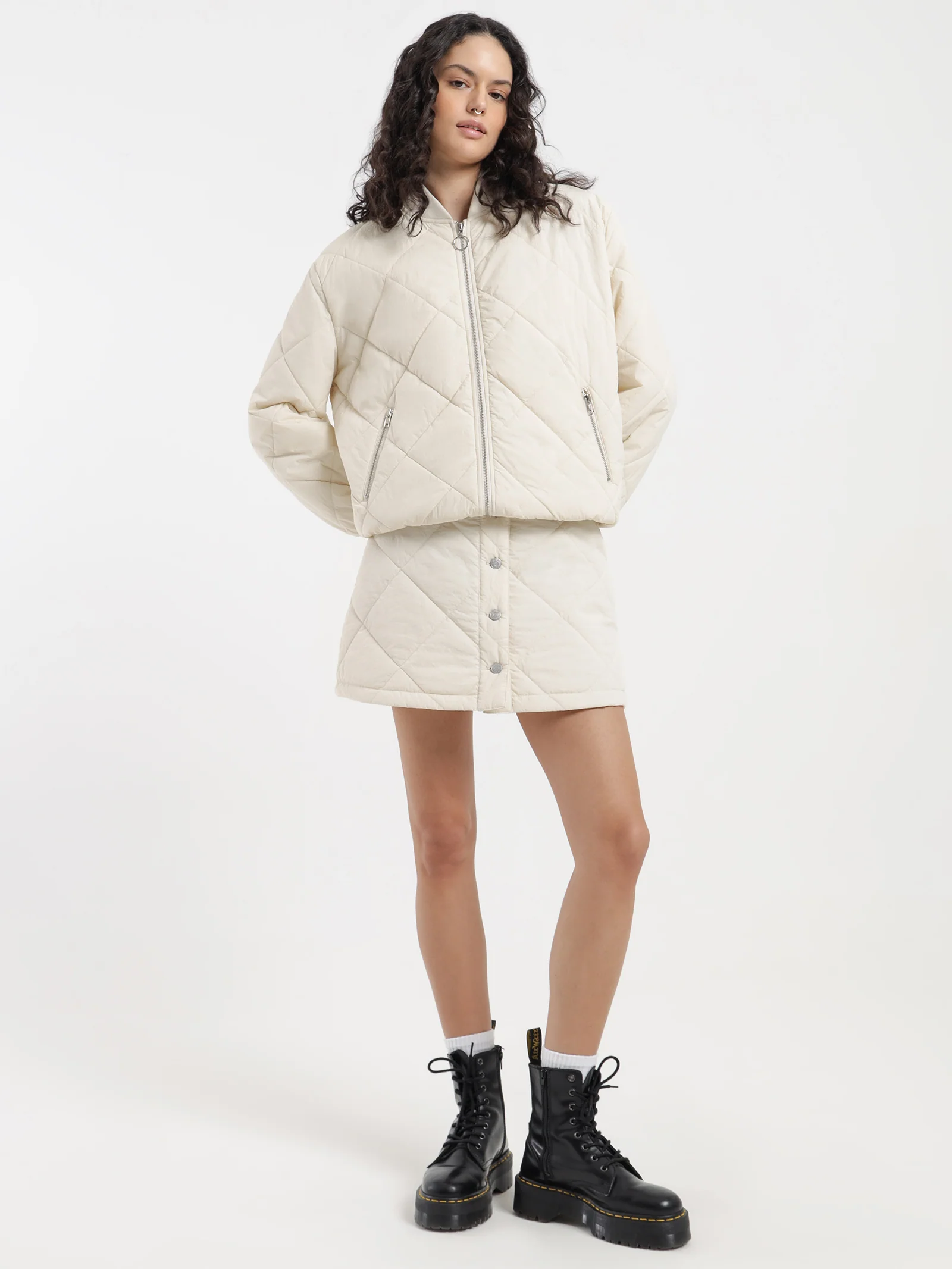 Zara Quilted Skirt - Image 4