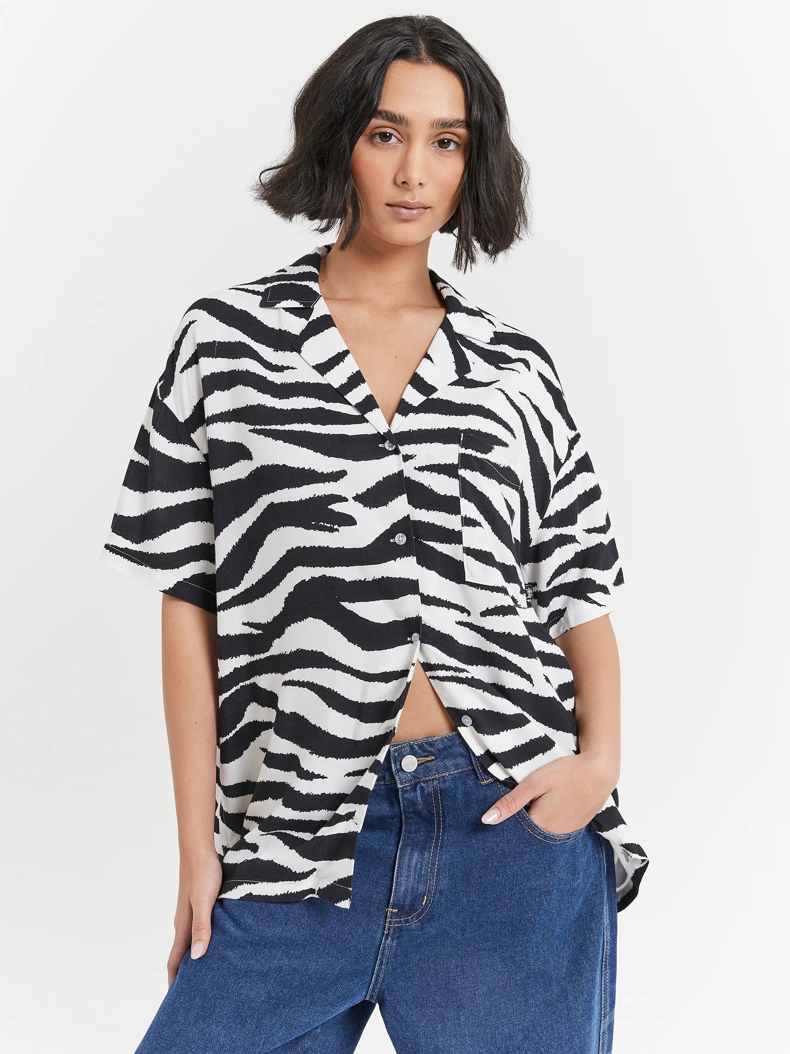 Zebra Oversized Shirt - Image 3