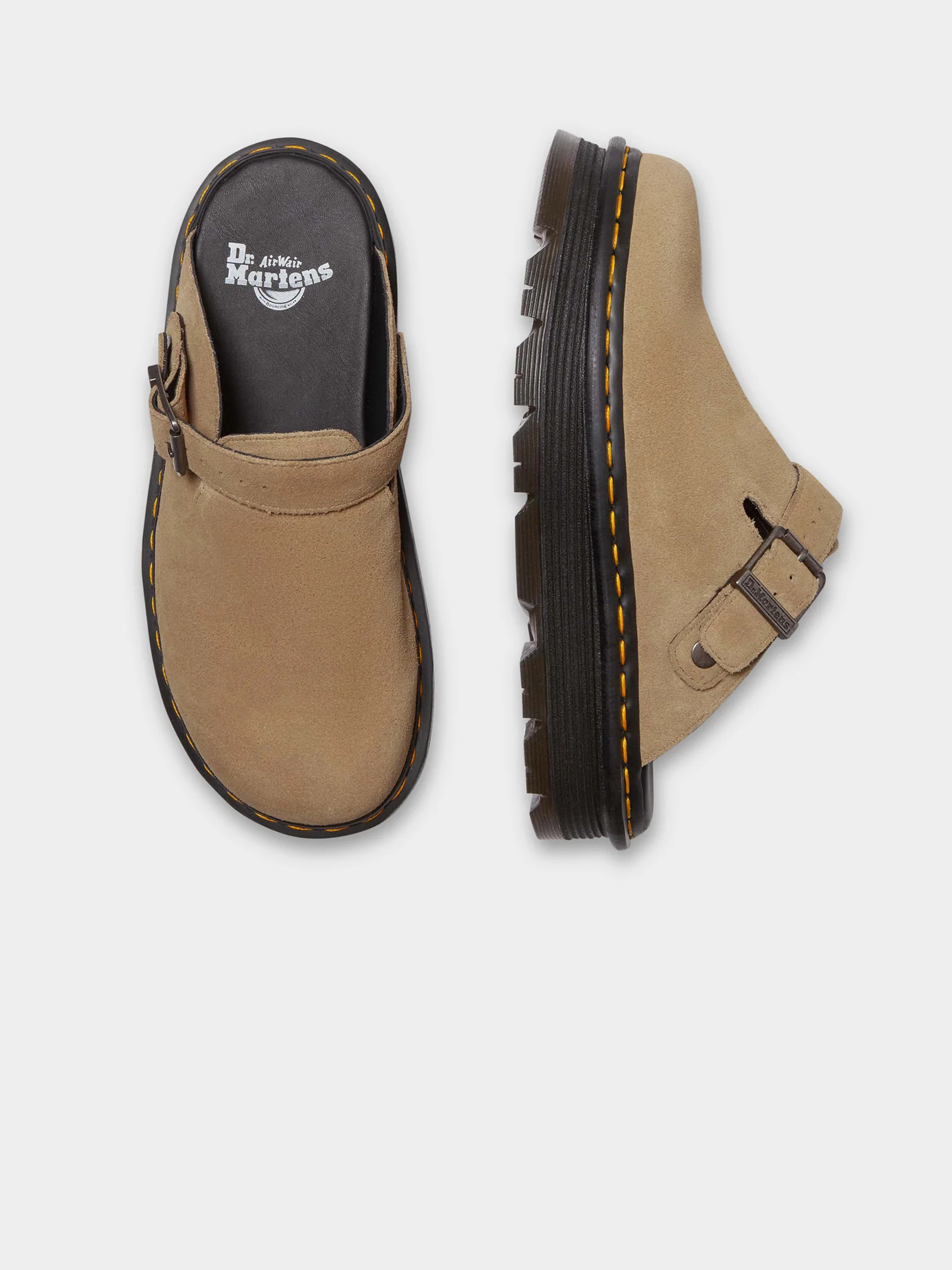 Unisex Zebzag Suede Casual Slingback Platform Mules - Image 3