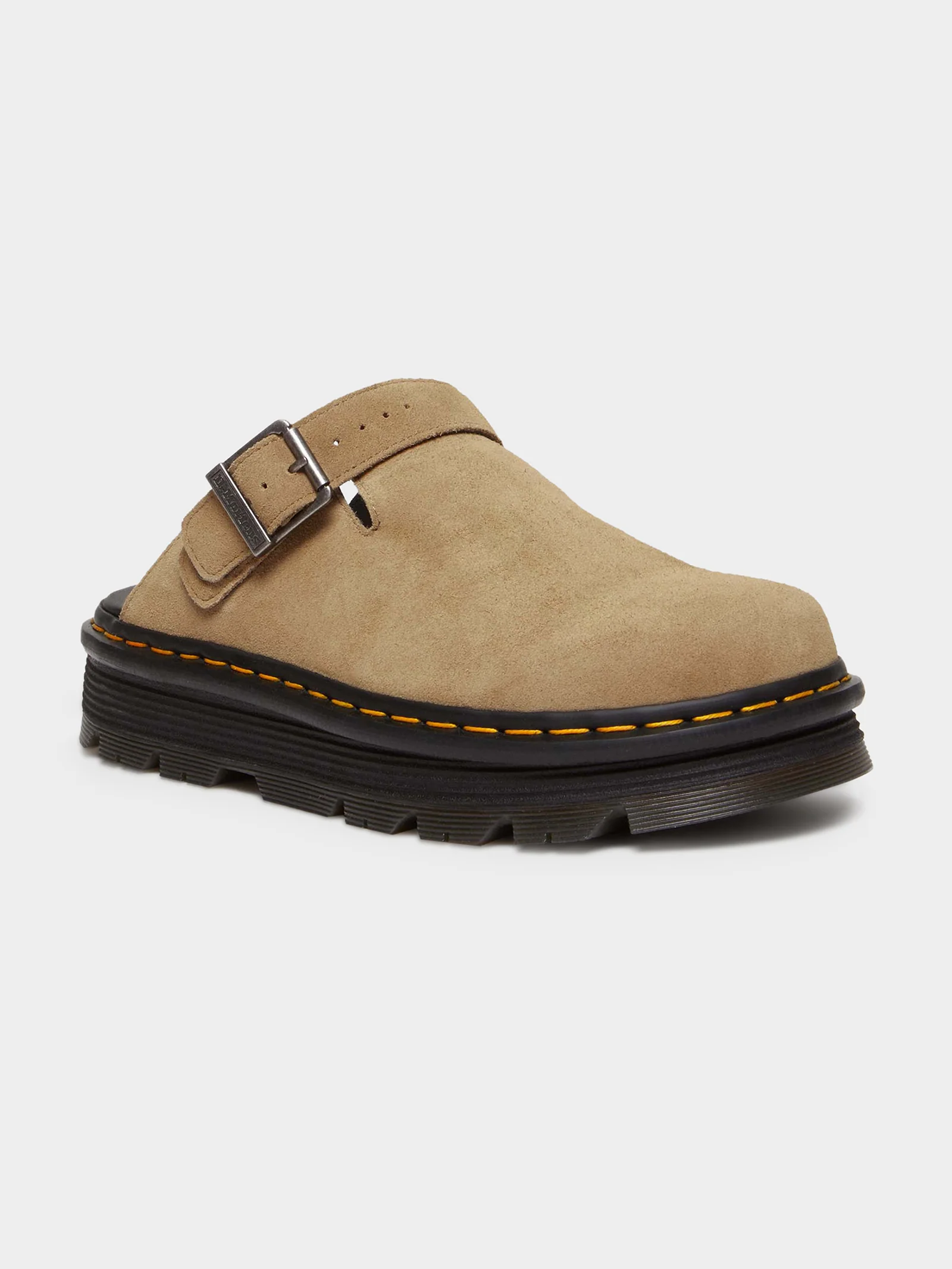 Unisex Zebzag Suede Casual Slingback Platform Mules - Image 5