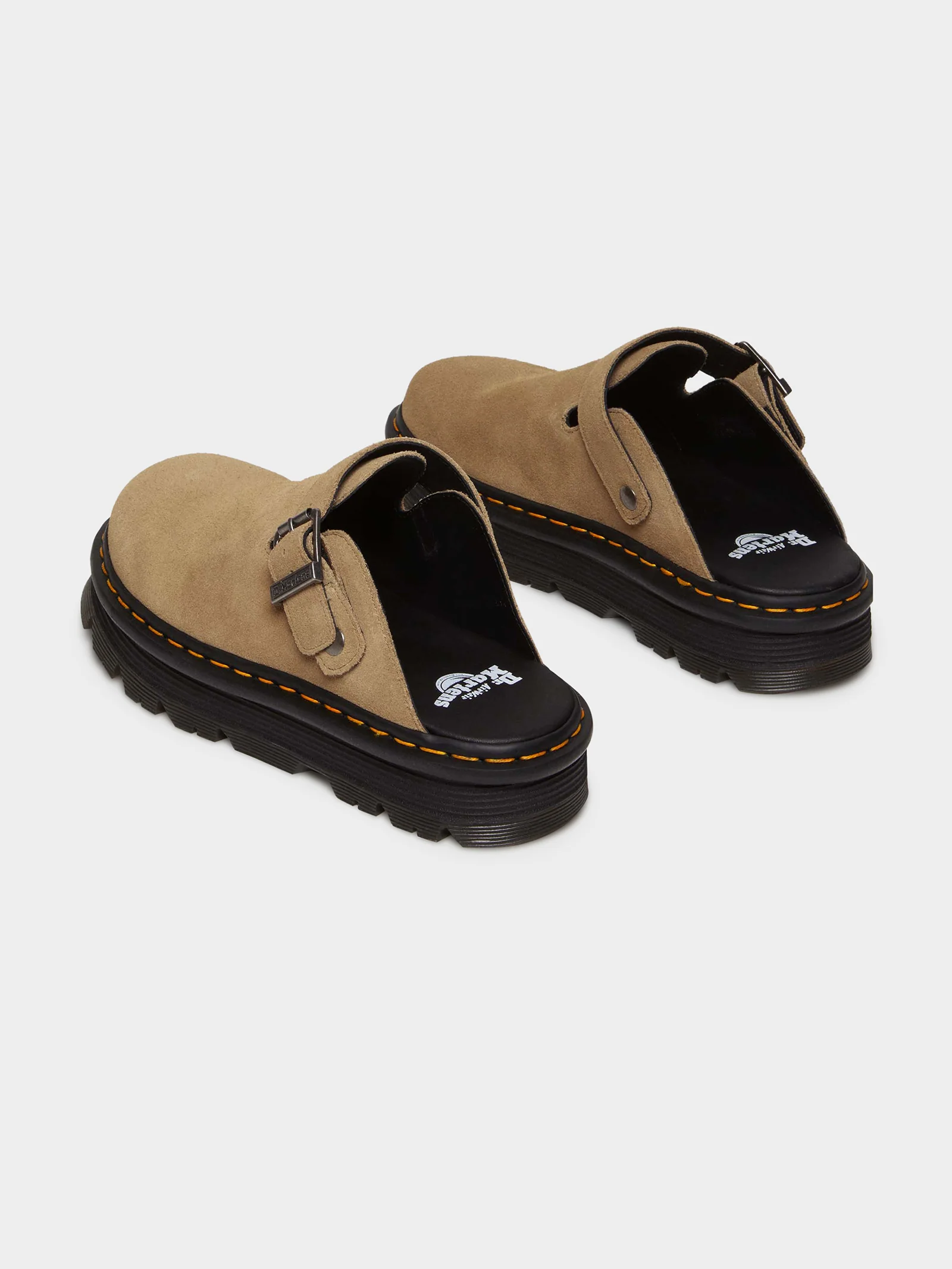 Unisex Zebzag Suede Casual Slingback Platform Mules - Image 7