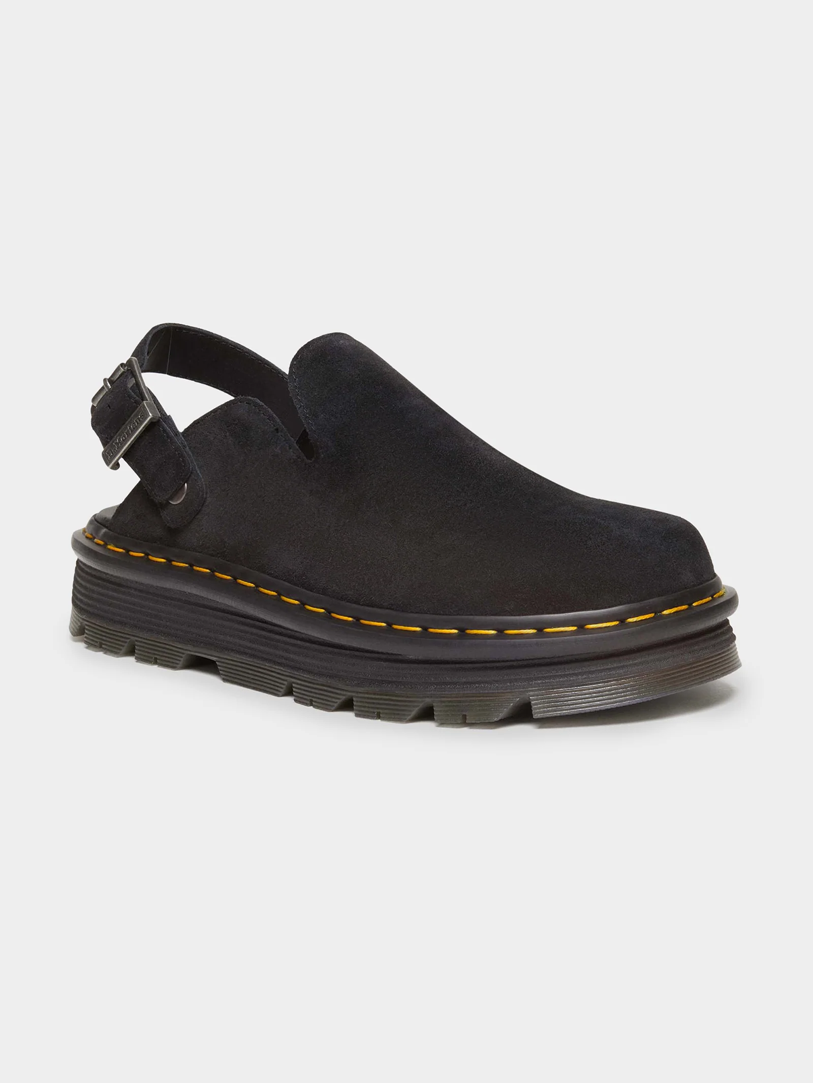 Unisex Zebzag Suede Casual Slingback Platform Mules - Image 4