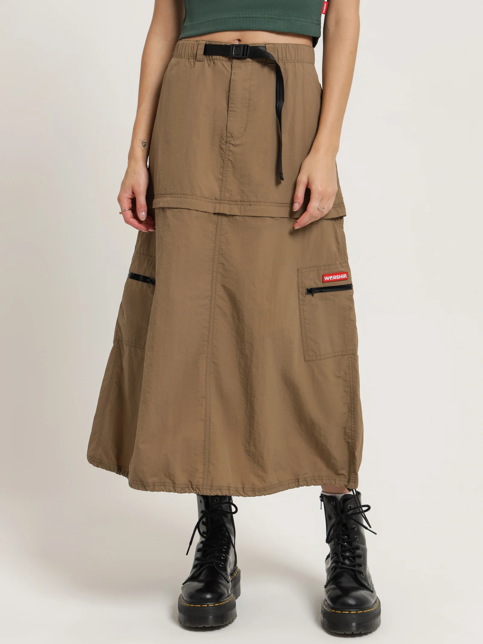 Zip-Off Convertable Cargo Skirt