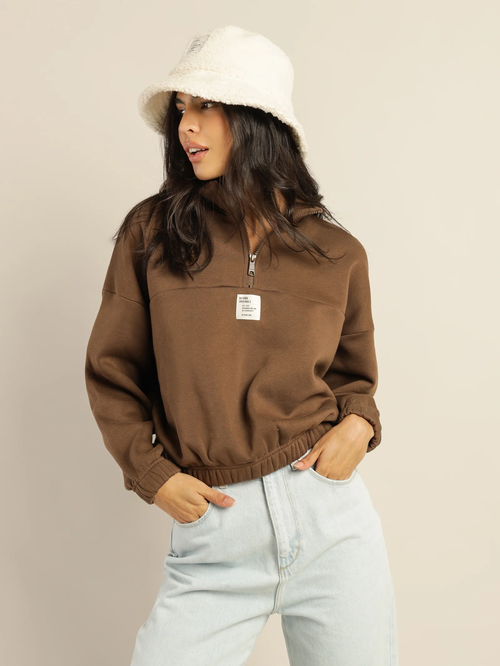 Zoey Half Zip Sweater